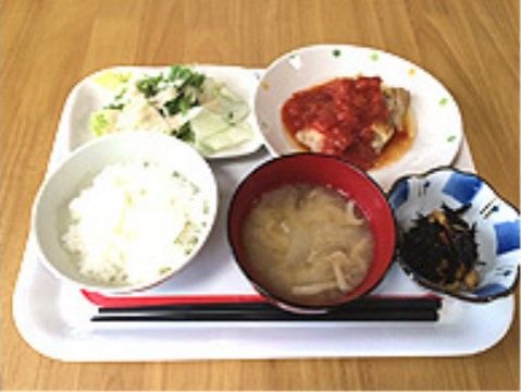 バランスのとれた一食の料理