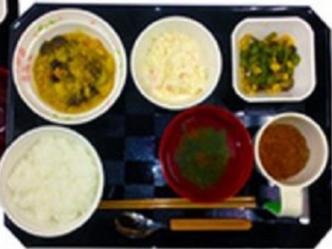 栄養バランスが考えられた一汁三菜の食事メニュー（お茶付き）