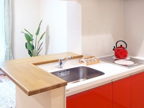 「アイリスガーデン用賀」のキッチン。IHタイプ採用のキッチンが設置されている。