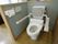 居室にあるトイレは温水洗浄便座で、背もたれと可動式の手すりが設置されている。ナースコールもあり、突然の体調不良に備えられている。