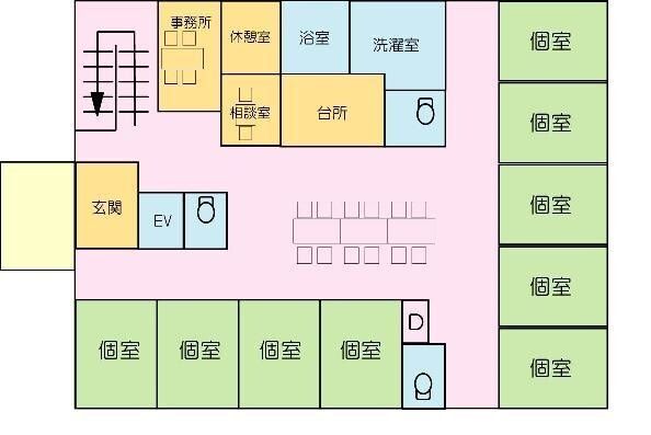 プラチナホーム芝山なのはなの1Ｆのフロアマップ