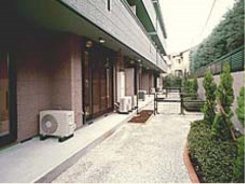 整備されている中庭