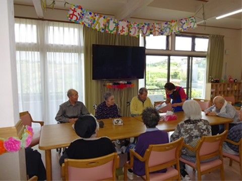 入居者が集まる共有スペース