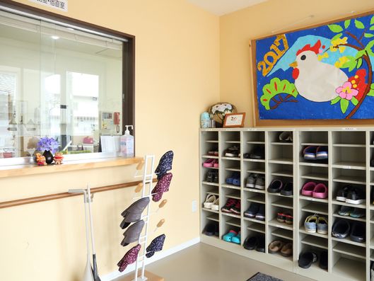 アットホームな雰囲気の玄関