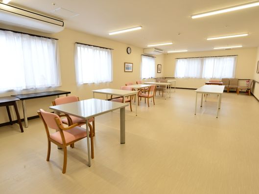 明るい共有スペース