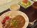 メニューには洋食もあり、やわらかく煮込んだカレーの時は、サラダとスープ、フルーツが付いて栄養のバランスが考えられている。
