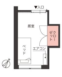ツクイたまプラーザ グループホームの居室1の間取り図
