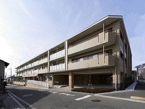 3階建ての茶色い建物