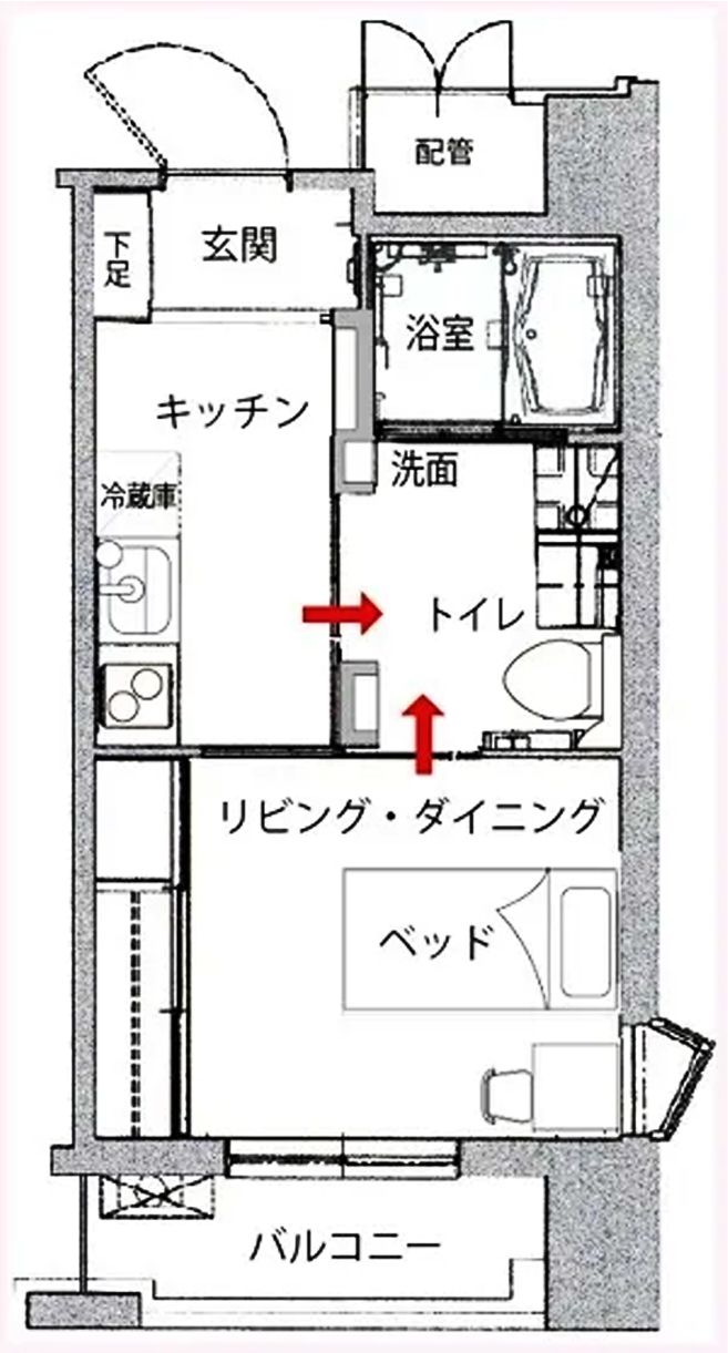 るるどの風西春の居室の間取り図