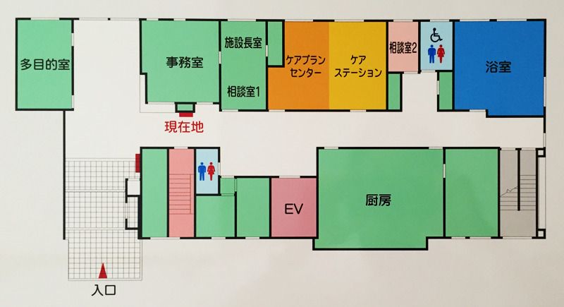 有料老人ホーム 桜寿のさとの1Fのフロアマップ