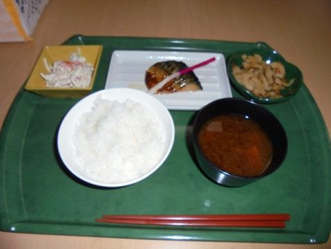 四季彩 薮田の食事。一般的な常食