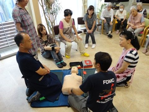 こころ春日井の救助訓練