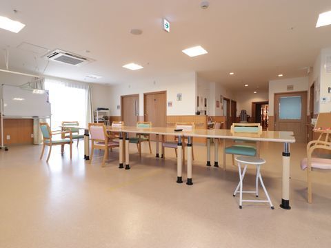 「らんか穂積」のお食事。栄養バランスの良い食事を提供している。
