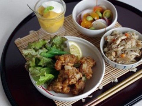 栄養満点のバランス食事