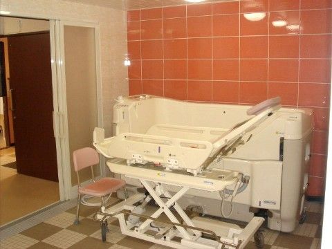 「ココファンレジデンス茅ヶ崎」の浴室。介護度の高さによって入浴の選択ができる。