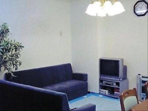 テレビを設置した広いスペースである。大きなソファがあり、大勢でテレビを見ながらくつろぐことができる。