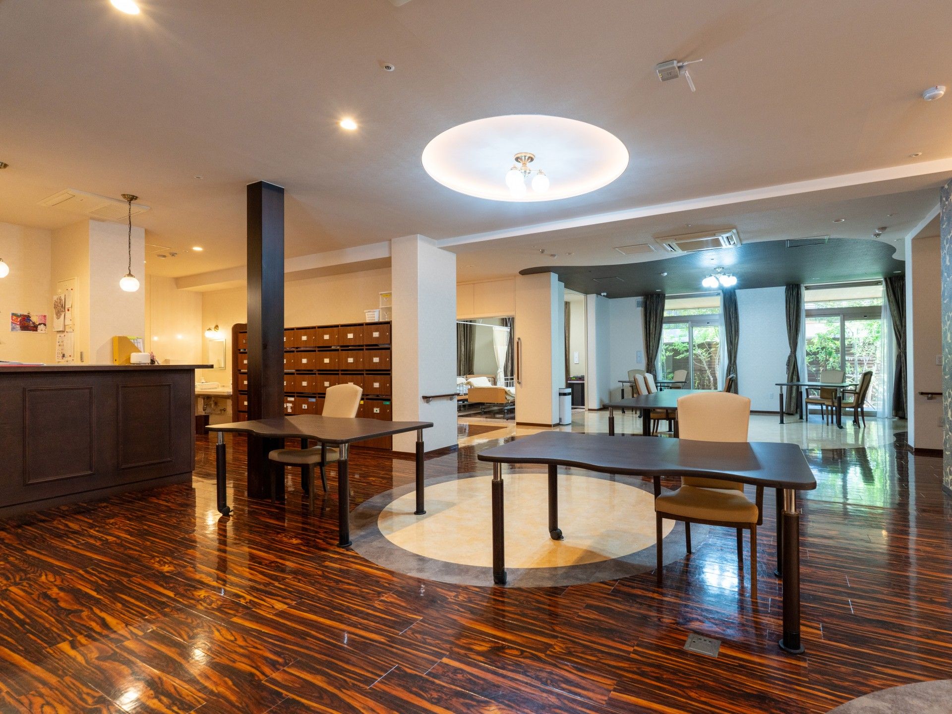 落ち着いた共有スペース