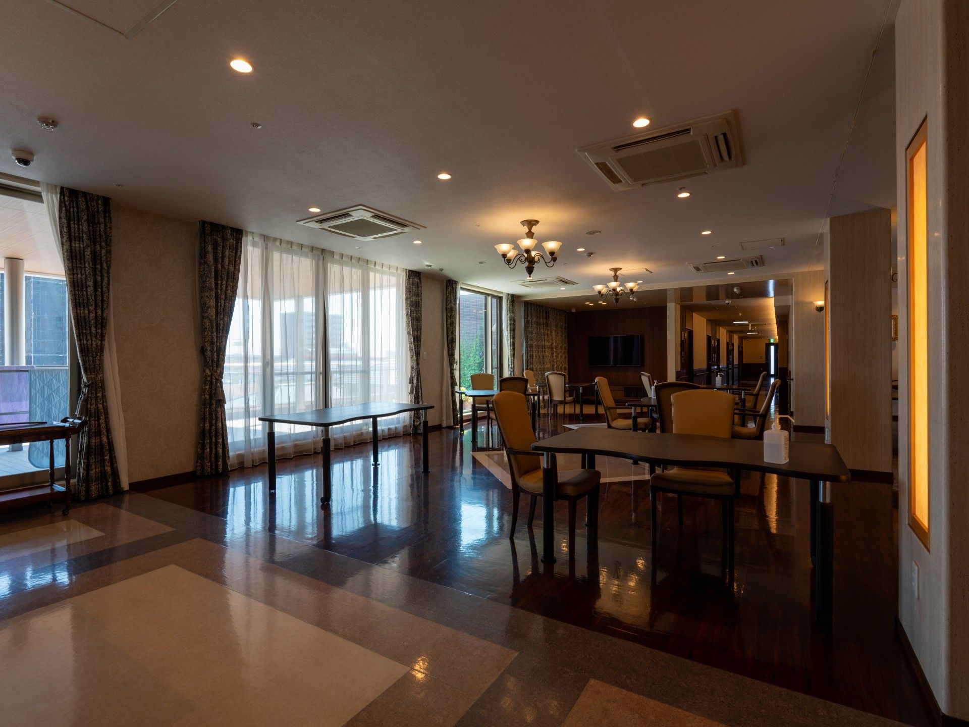 広々とした共有スペース