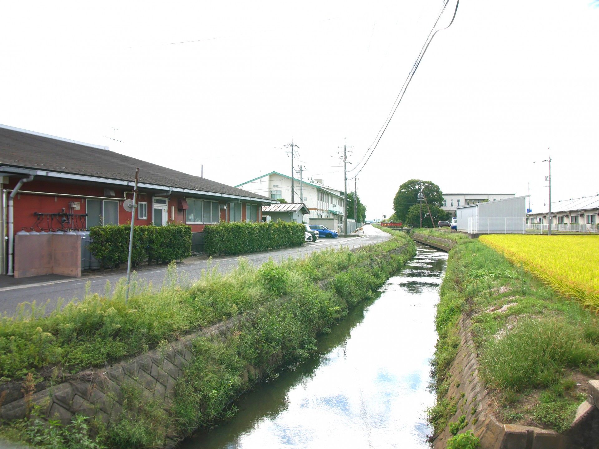 平屋建ての施設外観