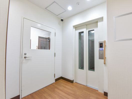 エレベーター前の様子