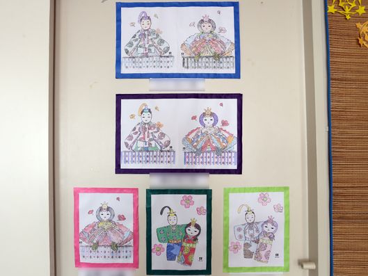 お雛様の塗り絵