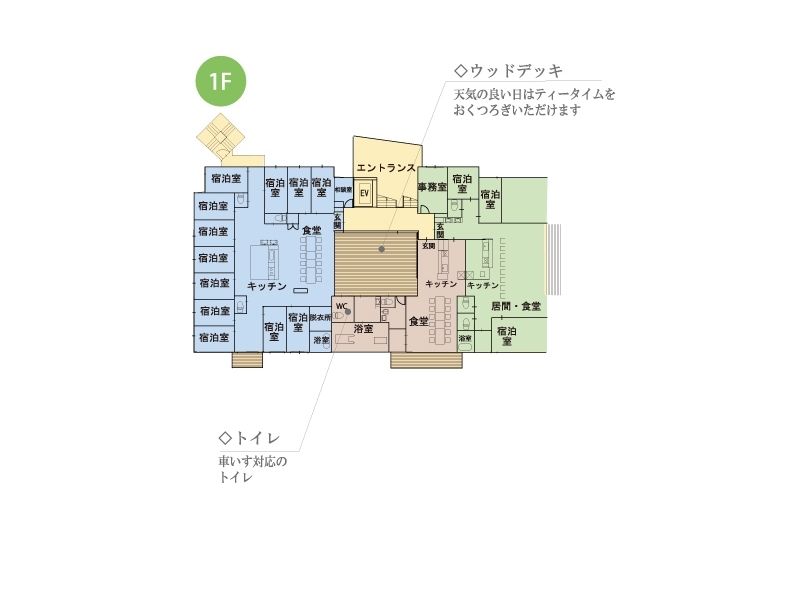 せらび杉並の1Ｆのフロアマップ