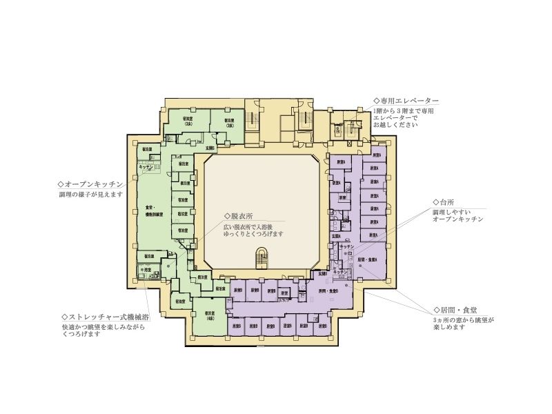 せらび美浜のフロアマップ1のフロアマップ
