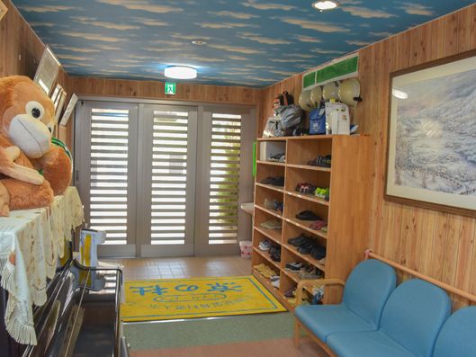 落ち着けるエントランス