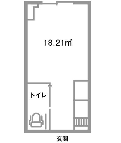 有料老人ホーム セリシール川口の(全室個室／基準タイプ）の間取り図