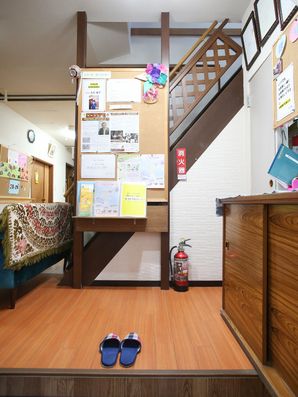 エントランス正面には掲示板