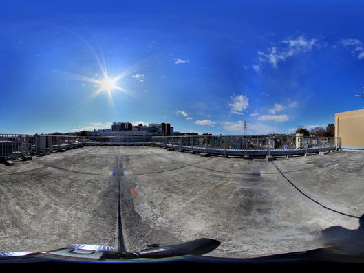 晴れの日は爽やかな屋上