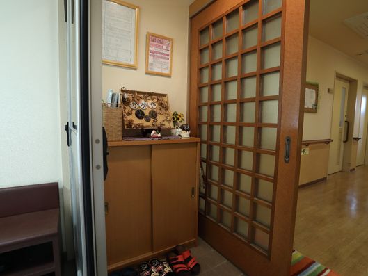 入りやすい施設内