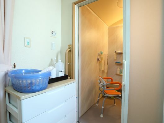 バスルームとの境目