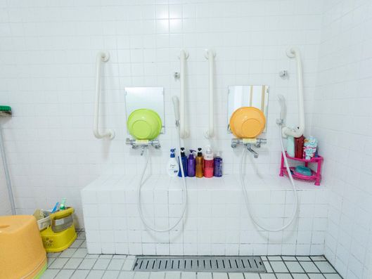 大浴場の洗い場