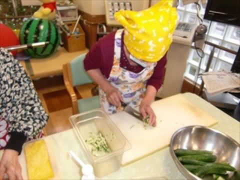料理活動を楽しむ居室
