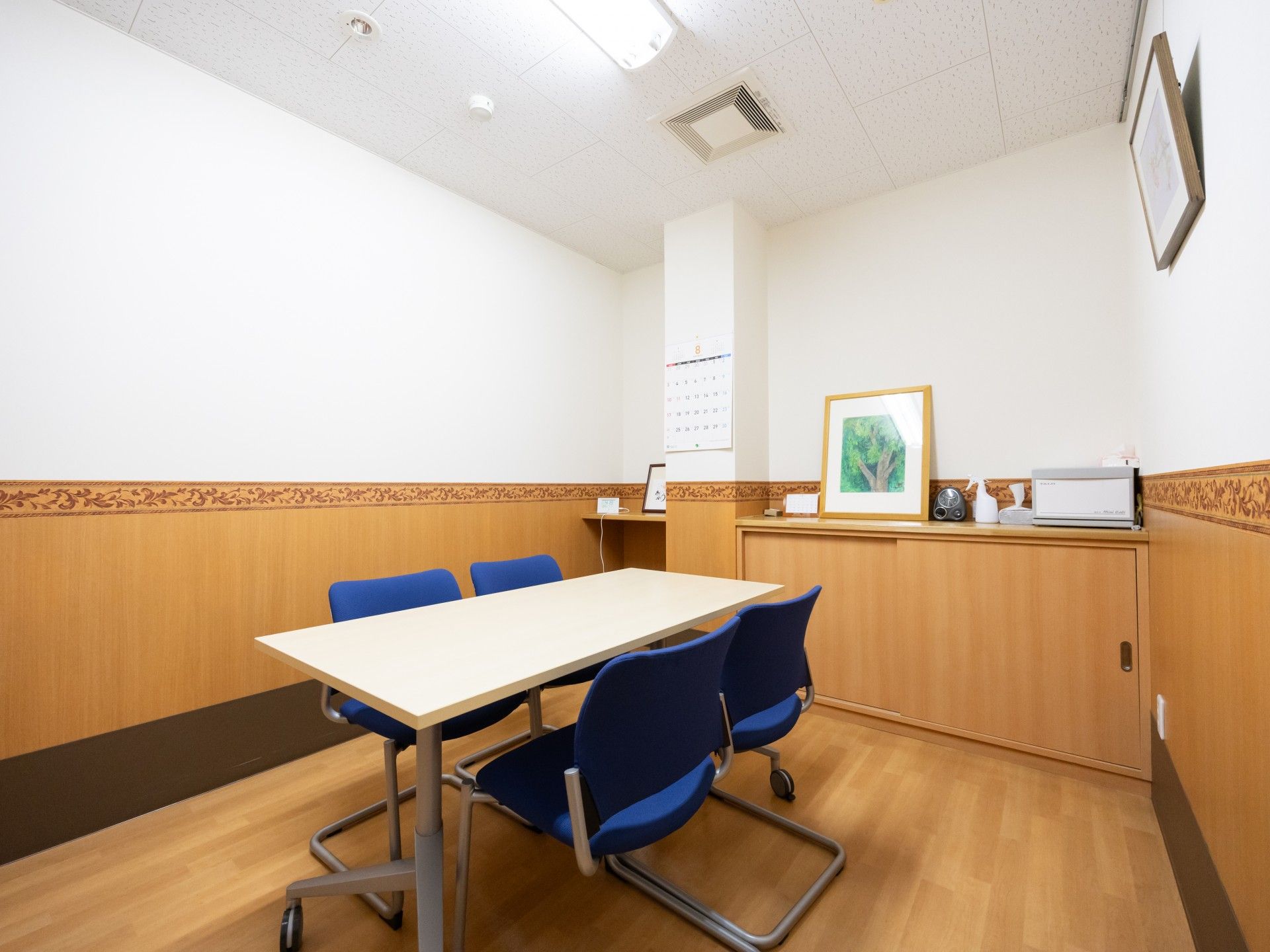 落ち着いた相談室