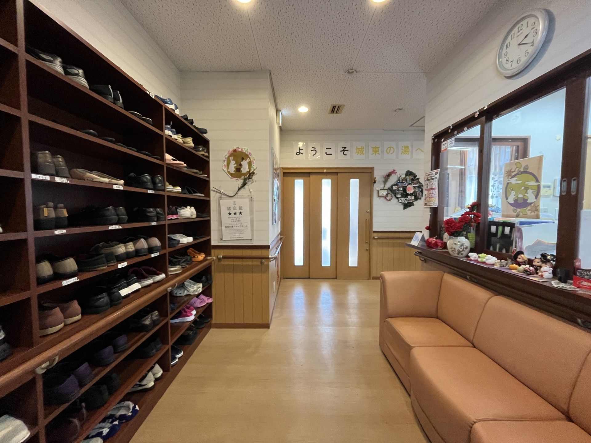 居心地の良いエントランスホール