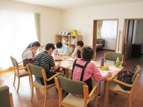 共有スペースでの憩いの時間