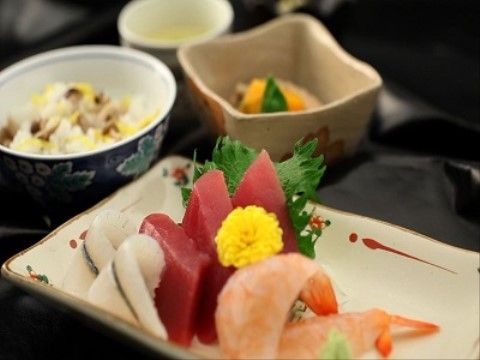 新鮮な食材を楽しむことができる施設で提供している食事