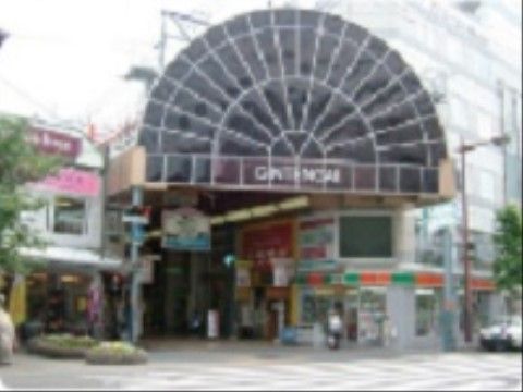 アーチ型の屋根が付いた大きな商店街である。広い道路に面しており、入口にはコンビニエンスストアがある。