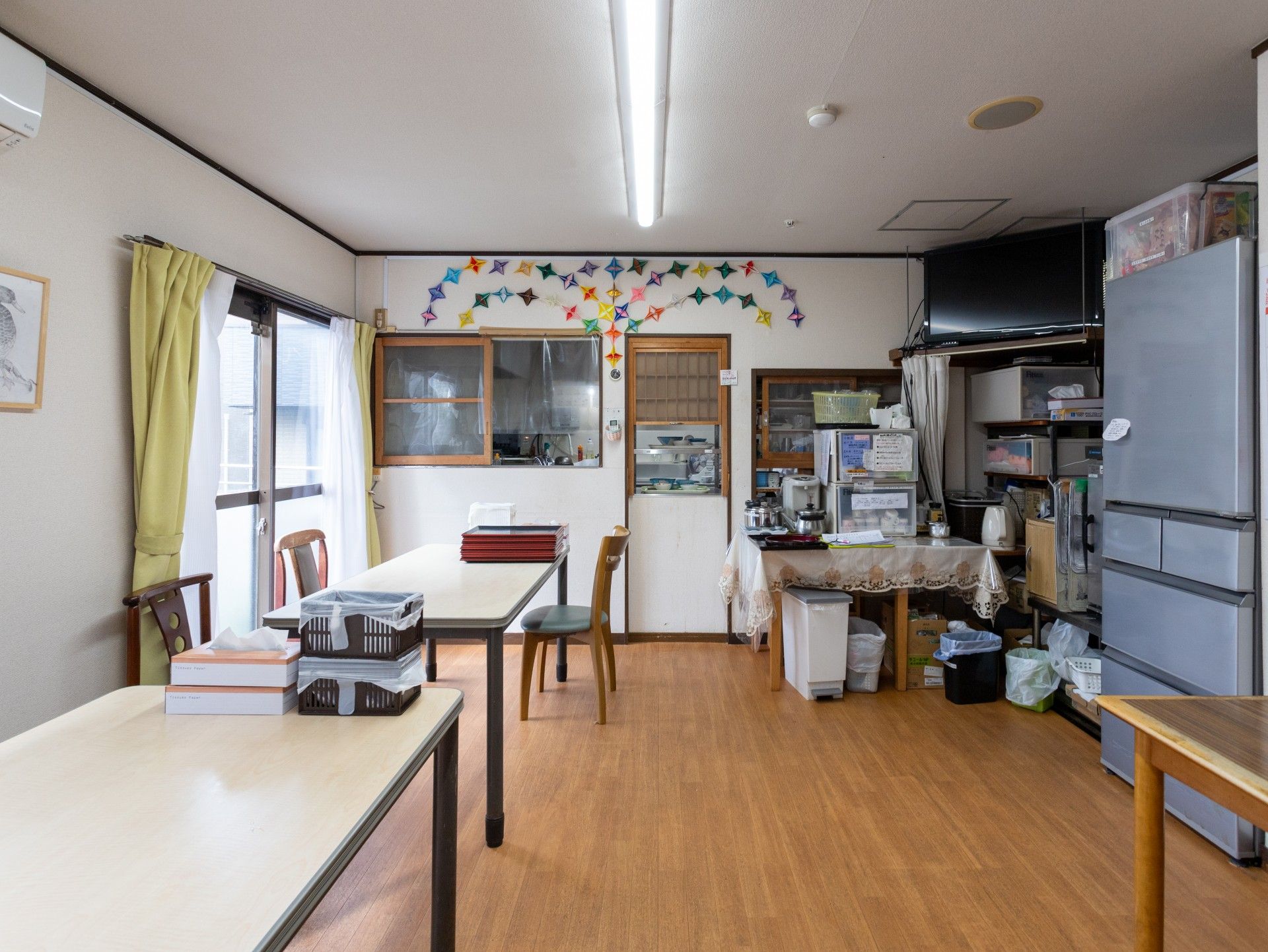 明るい共有スペース