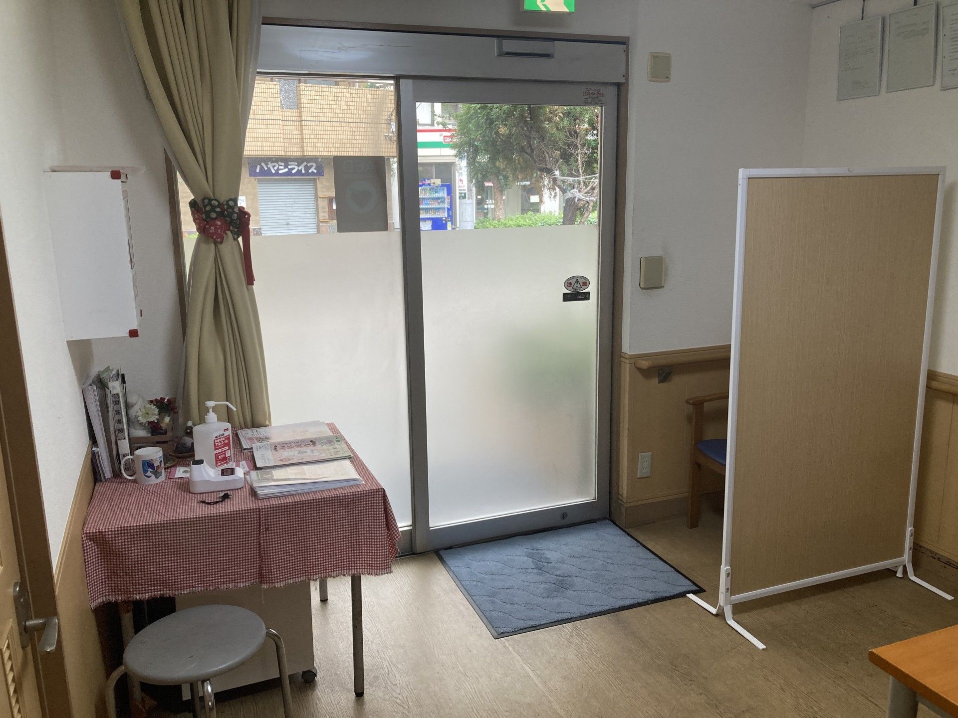 出入口付近の様子