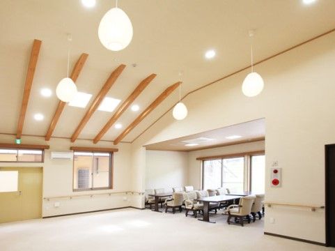 レクリエーションを楽しむことができる、広々とした共有スペース