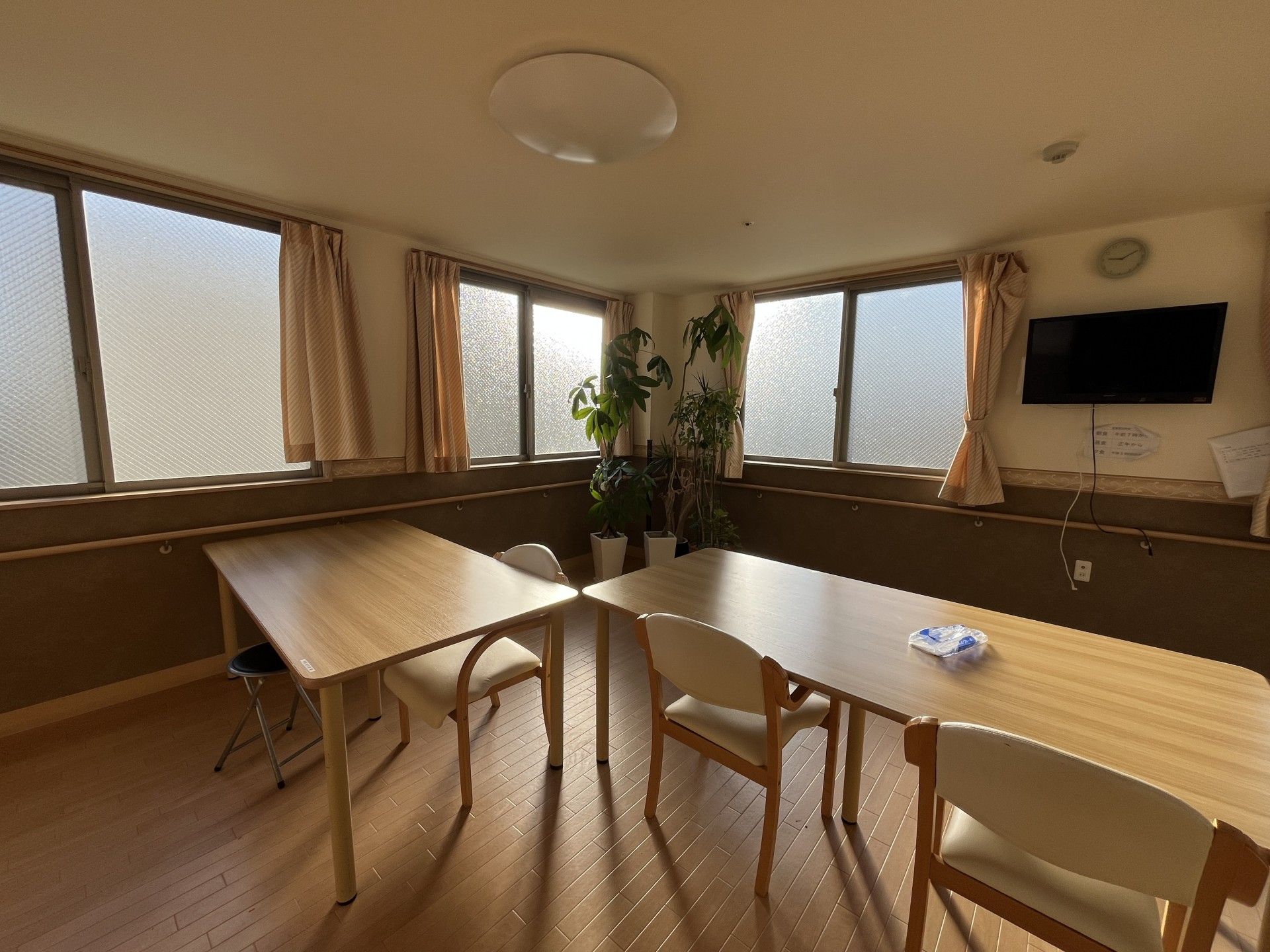 日差しが差し込む部屋