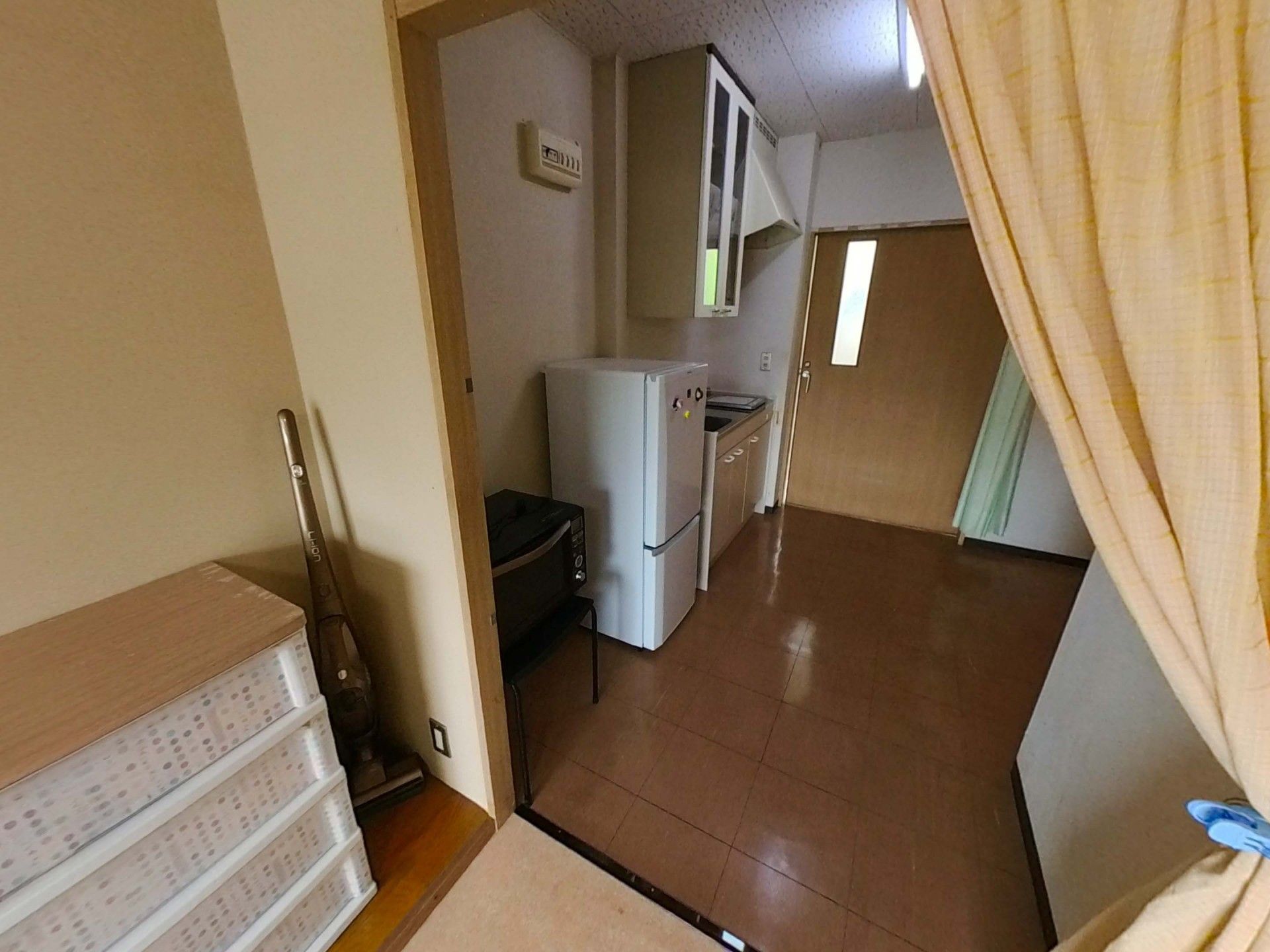 小さなキッチンの一角