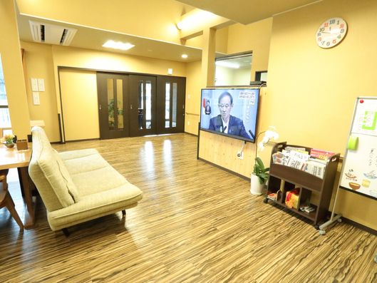 多目的スペースのテレビ周り