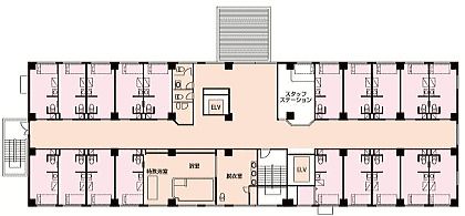 みどりのレジデンスの2F のフロアマップ
