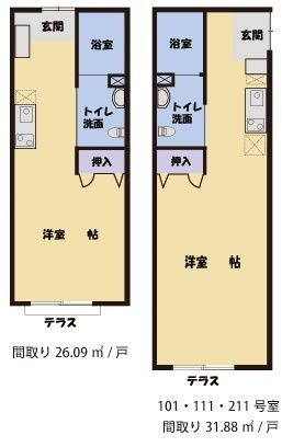 コラール・ペガサス出水の間取りの間取り図