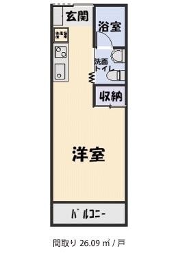 メリーロード万石の間取りの間取り図