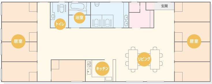 サリューブルたかつのフロアマップ